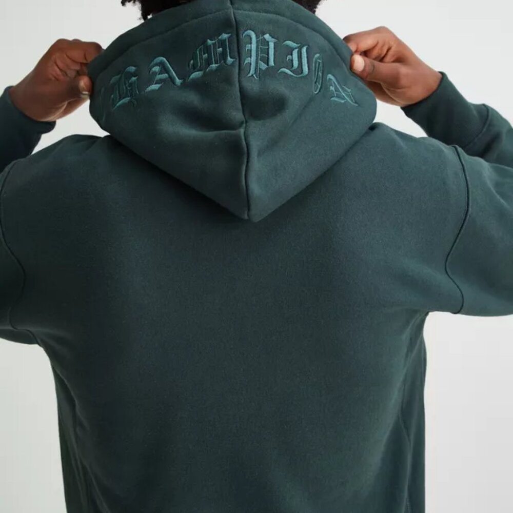 NWT Champion xUrban Outfitters RARE Reverse Weave Spell-out Logo Hoodie Lt. Pink - Picture 5 of 5